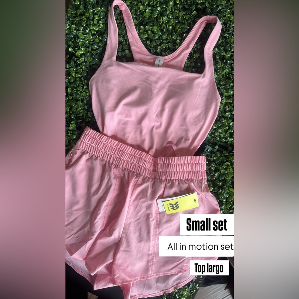 all in motion Pink Athletic Shorts Set - Soft Pink